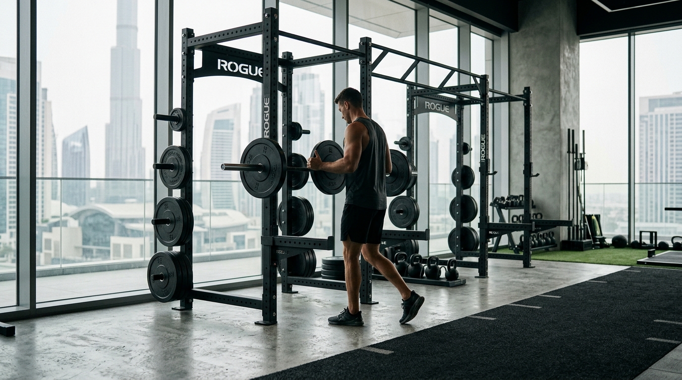 Modern commercial fitness and gym space near Elite Business Bay Residence in Dubai