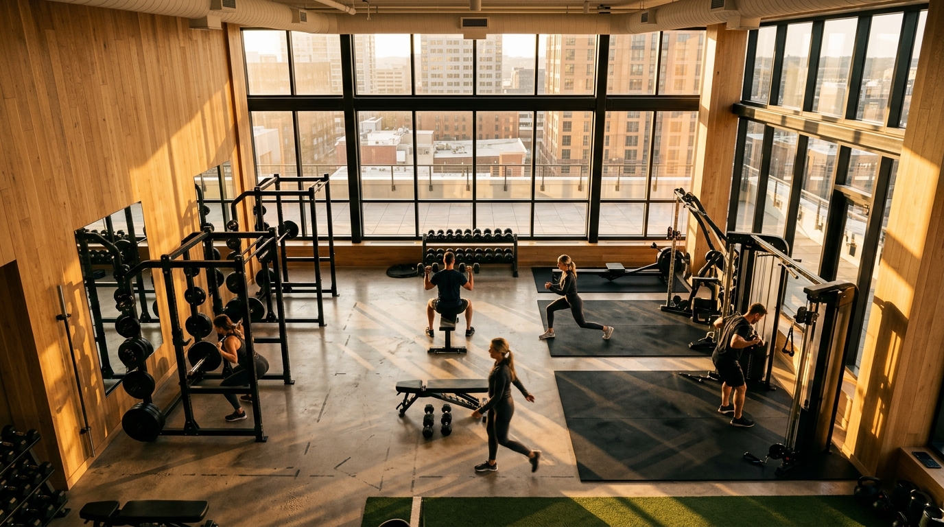 Ox Fitness at Dubai Fintech District - Gyms near Binghatti Stars
