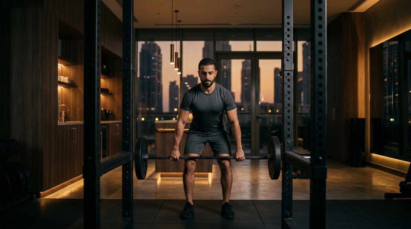 Modern fitness facility with premium equipment representing gyms near Noura Tower