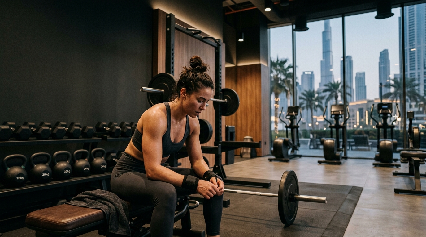 Fitness facilities featured in the guide to gyms near Lake View Tower in JLT, Dubai.