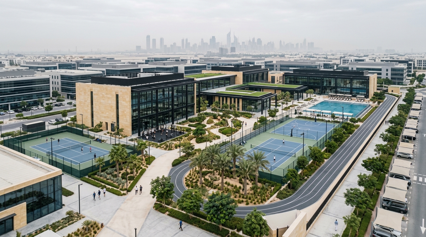 Overview of seven shortlisted gyms near Dream Tower, including planned fitness venues