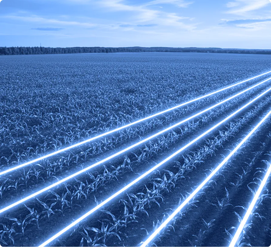 Combine harvester operating in a field during agricultural harvesting.