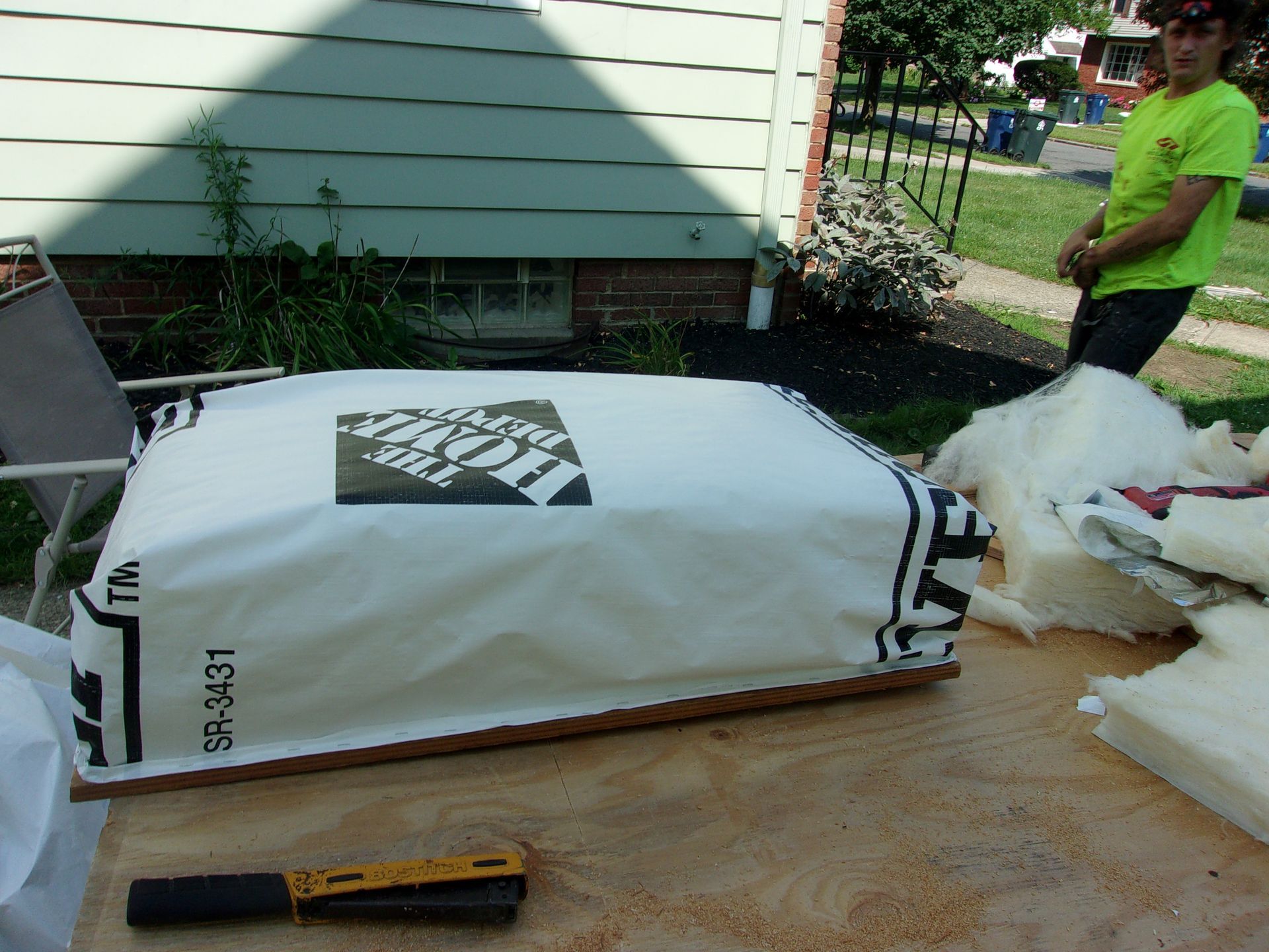 Custom attic access panel by Unified Insulation (330) 773-7377