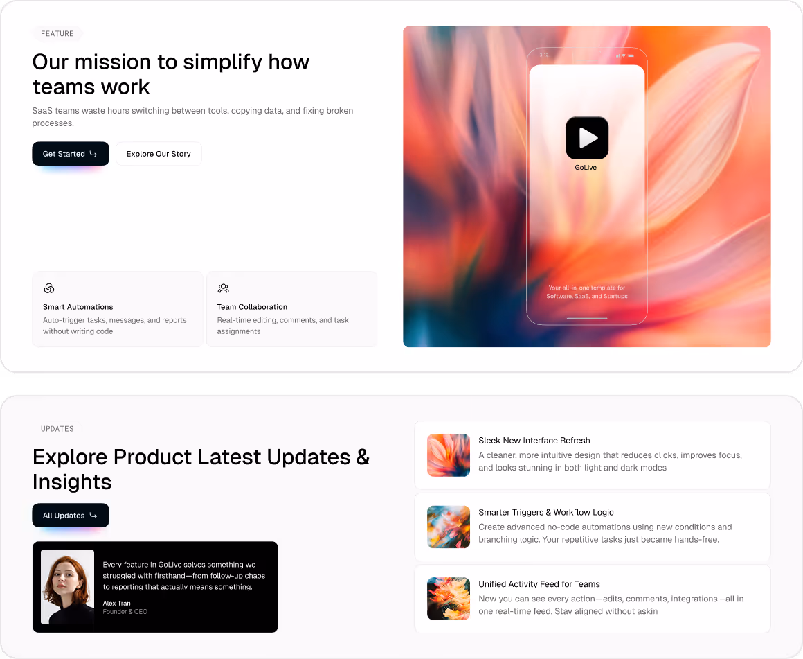 SaaS Startup Webflow Template