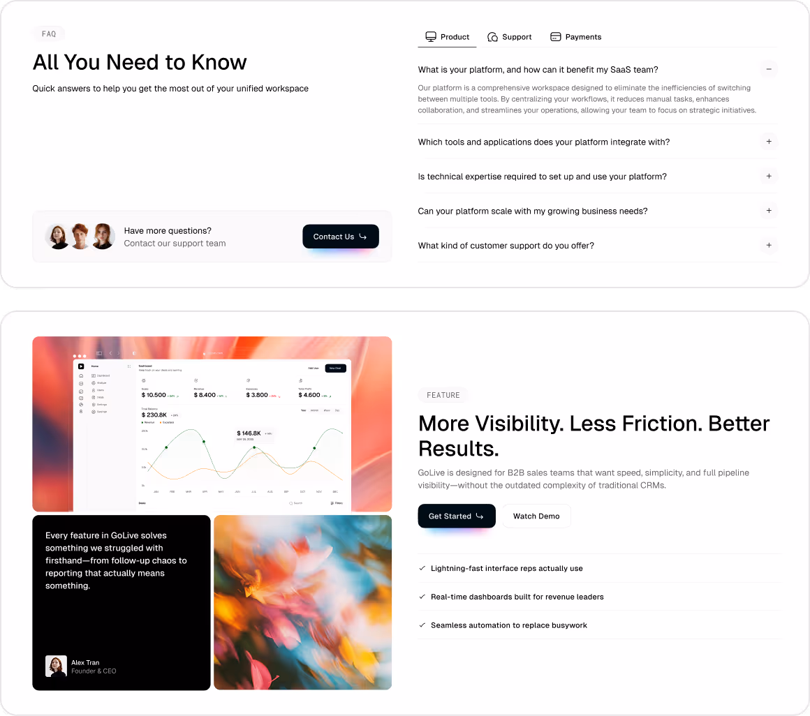 SaaS Startup Webflow Template