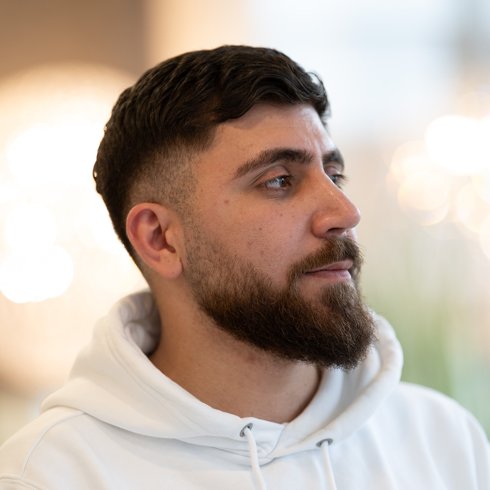 [headshot] image of customer (for a ramen shop)