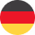 Vlag van Duitsland met horizontale zwarte, rode en gele strepen.