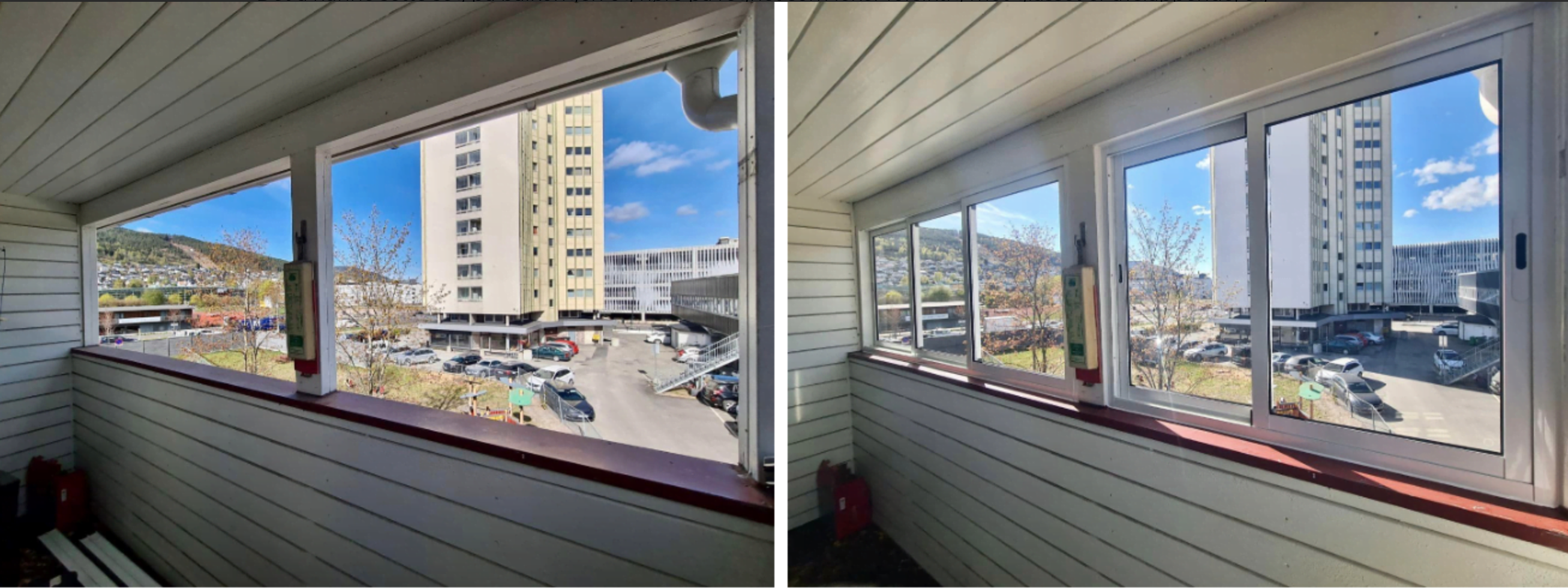 Innglassing av terrasse