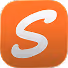 Orange square app icon with a white stylized letter S in the center.