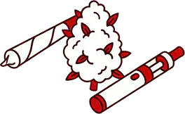 Cannabis flower and joint