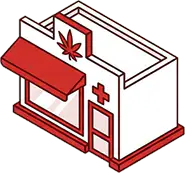 Brick and mortar retailer illustration