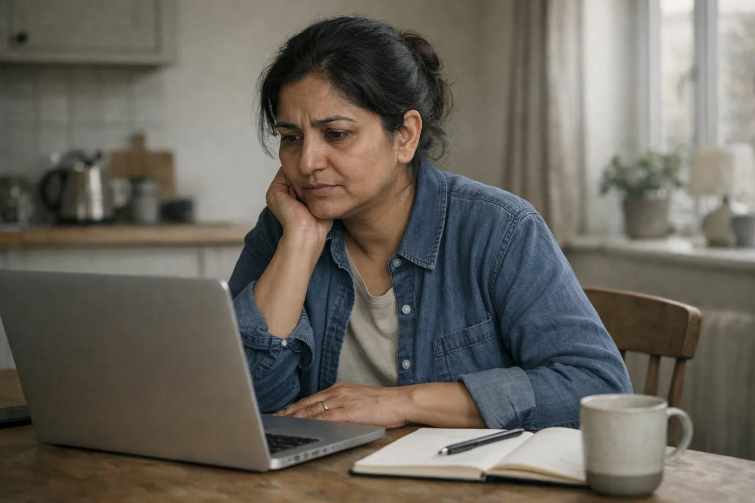 Professional in mid-career reflecting on uneven confidence and self-doubt in career setting