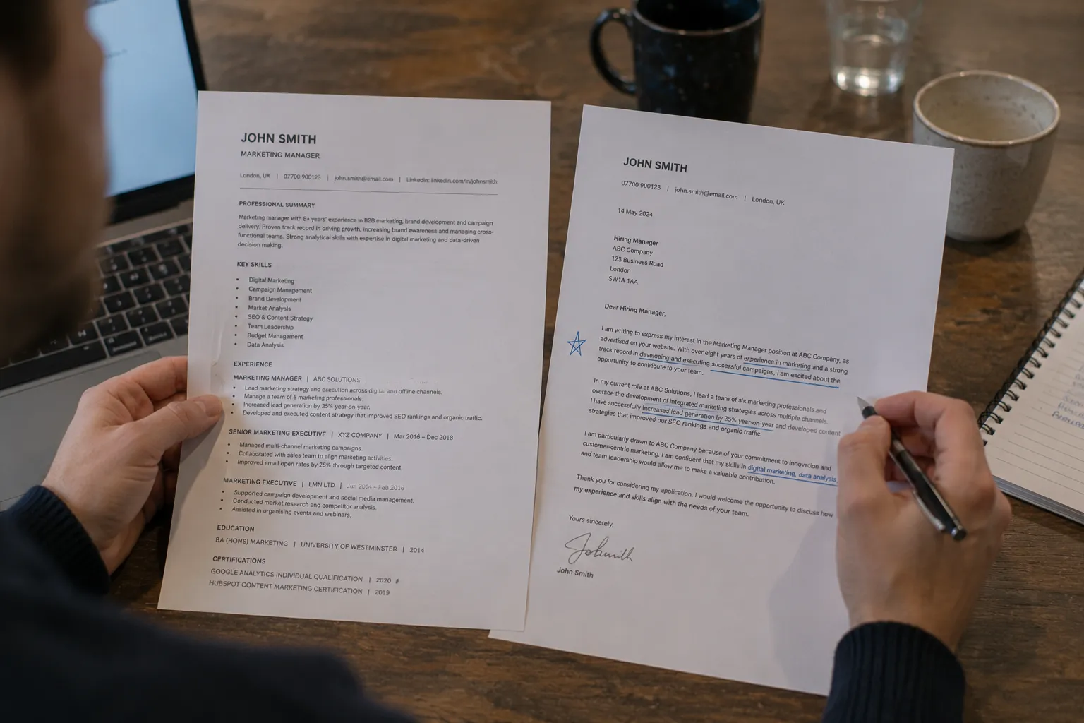 CV vs. Cover Letter: What's the Difference?