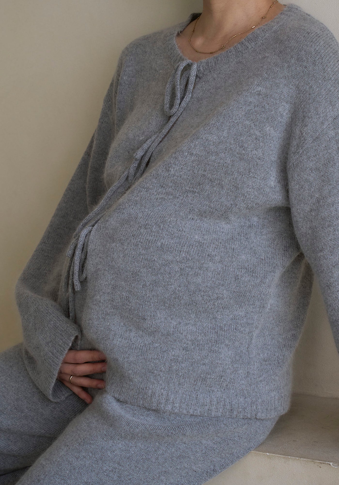 Angora Tie Up Knit Set