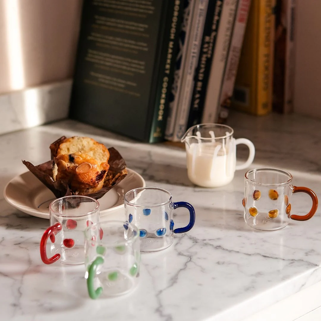 Handblown Espresso Cups - Set of Four