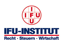 Logo des IFU-Instituts mit einem roten Kreis und den Buchstaben I, F, U darin sowie dem Text 'IFU-INSTITUT Recht · Steuern · Wirtschaft' darunter.