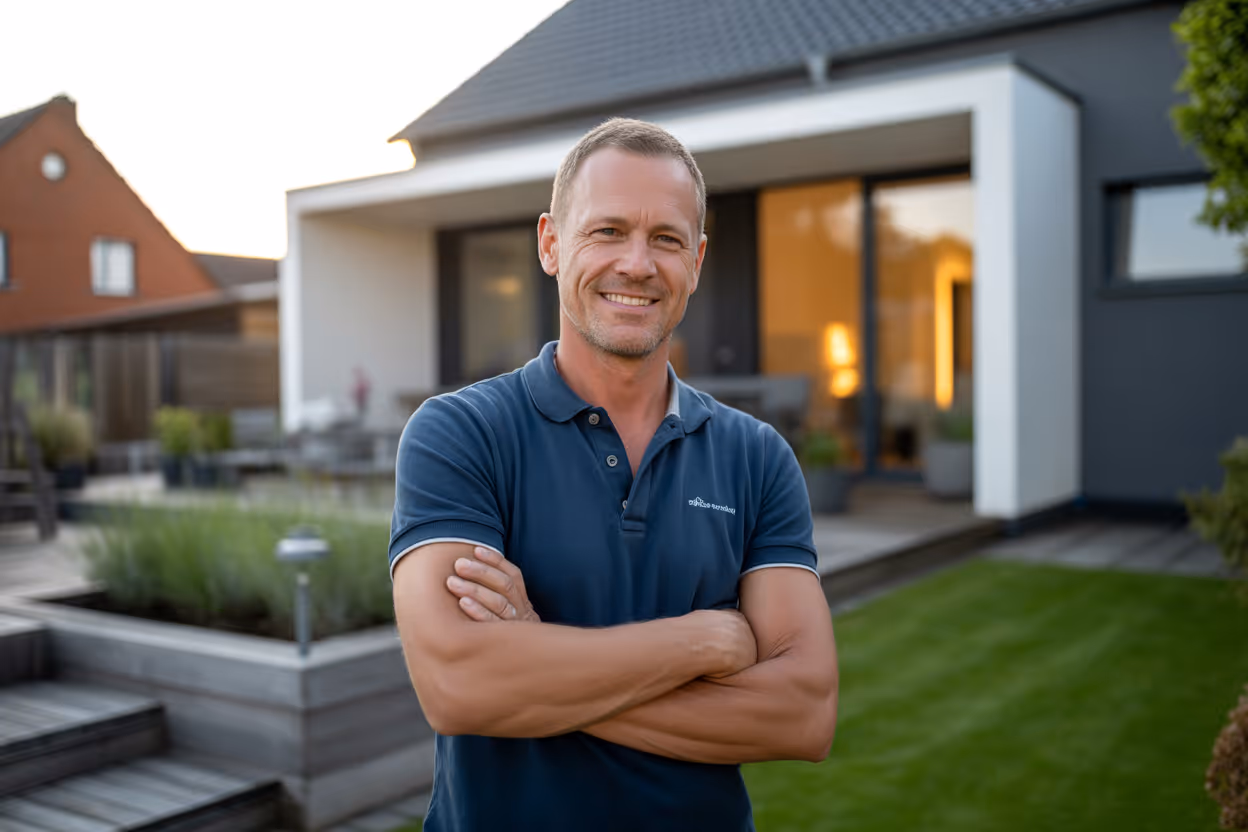 Team von Betonbauern auf einer Baustelle, freundlich und professionell im Arbeitsumfeld