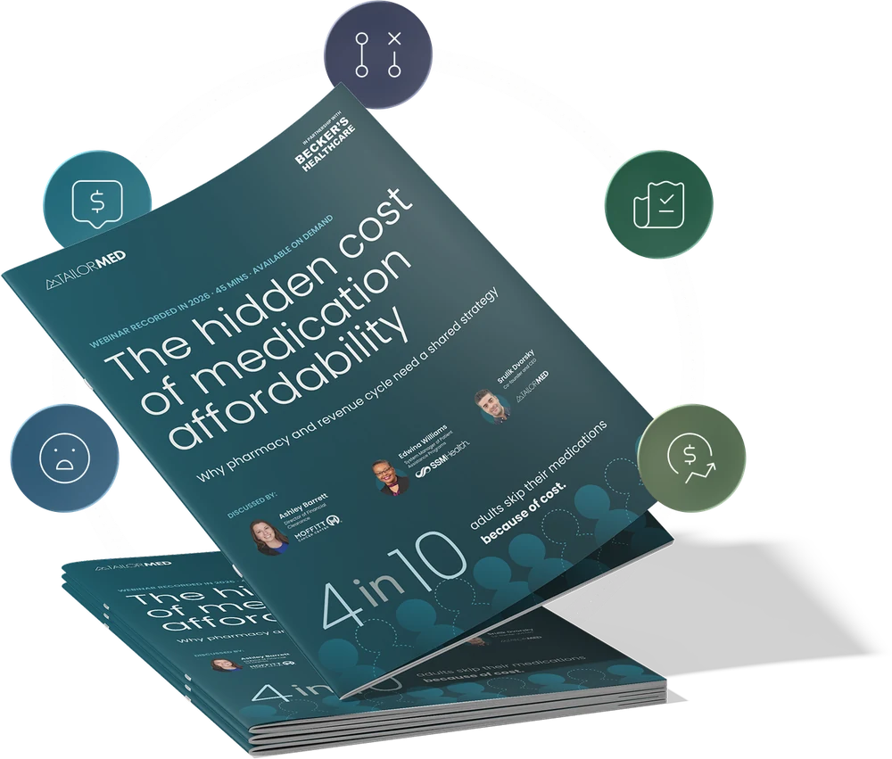 Cover of the on-demand webinar report, The hidden cost of medication affordability.