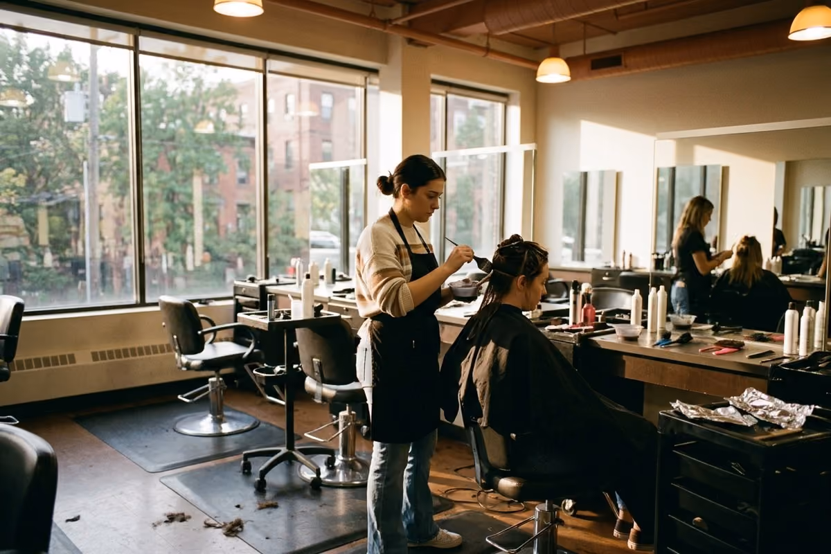 Licensed cosmetologist styling hair, how to become a cosmetologist