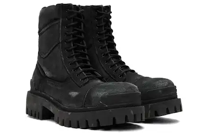 Balenciaga Combat Canvas Strike Boots