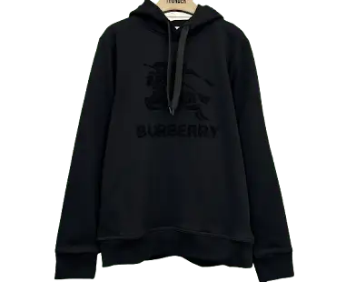 Burberry Towel Embroidery Horse Knight Logo Hoodie
