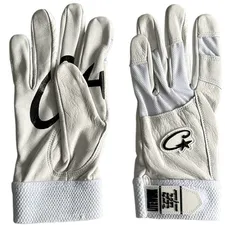 Corteiz Leather Gloves White