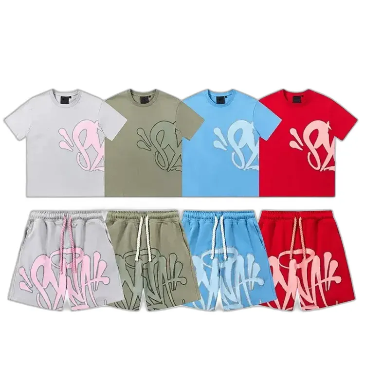 Bunch of Graphic Tee and Shorts Sets