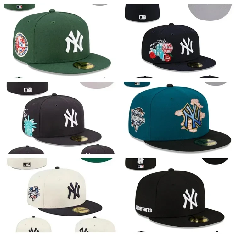 Bunch of MLB Embroidered Caps