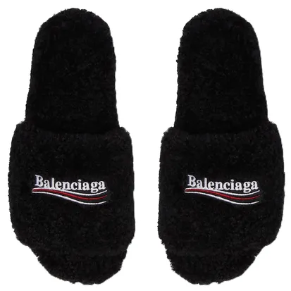 Balenciaga Furry Slides