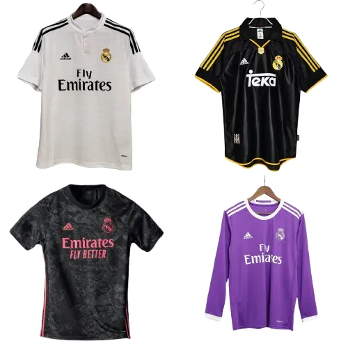 Bunch of Real Madrid Football Jerseys (79 Variants)