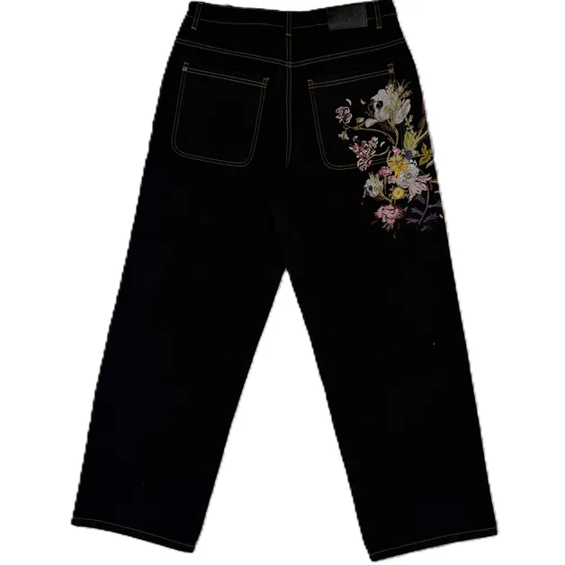 Derschutze Flower Jeans