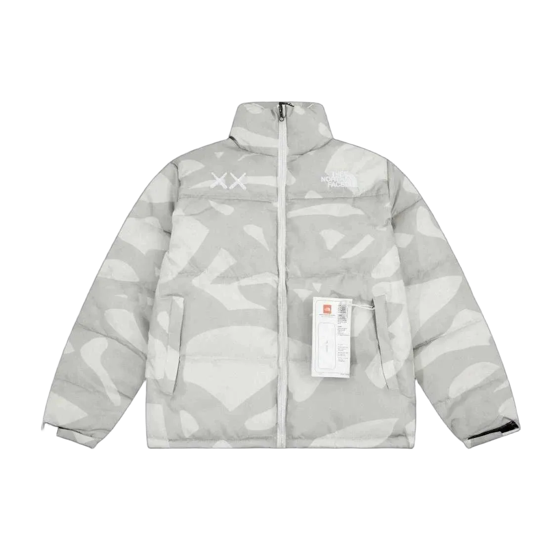 White Camo The North Face Puffer Jacket