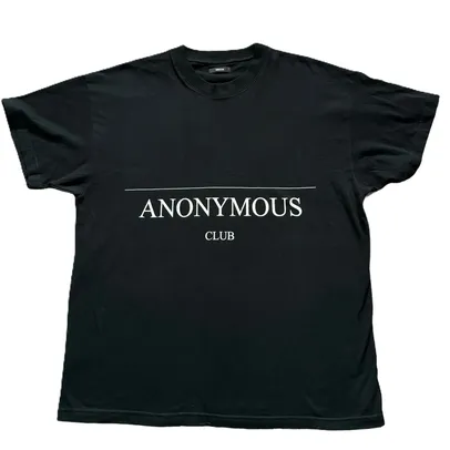 Anonymous Club Logo Black Tee