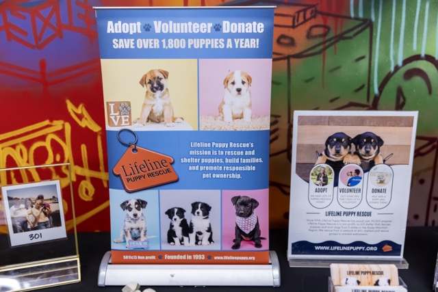 A table at our Launch event