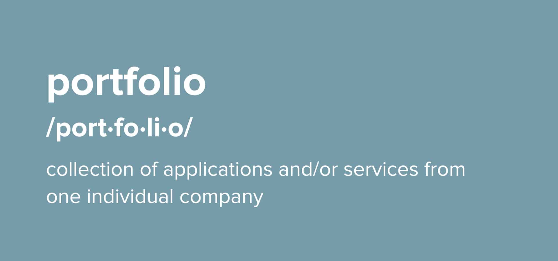technology portfolio definition