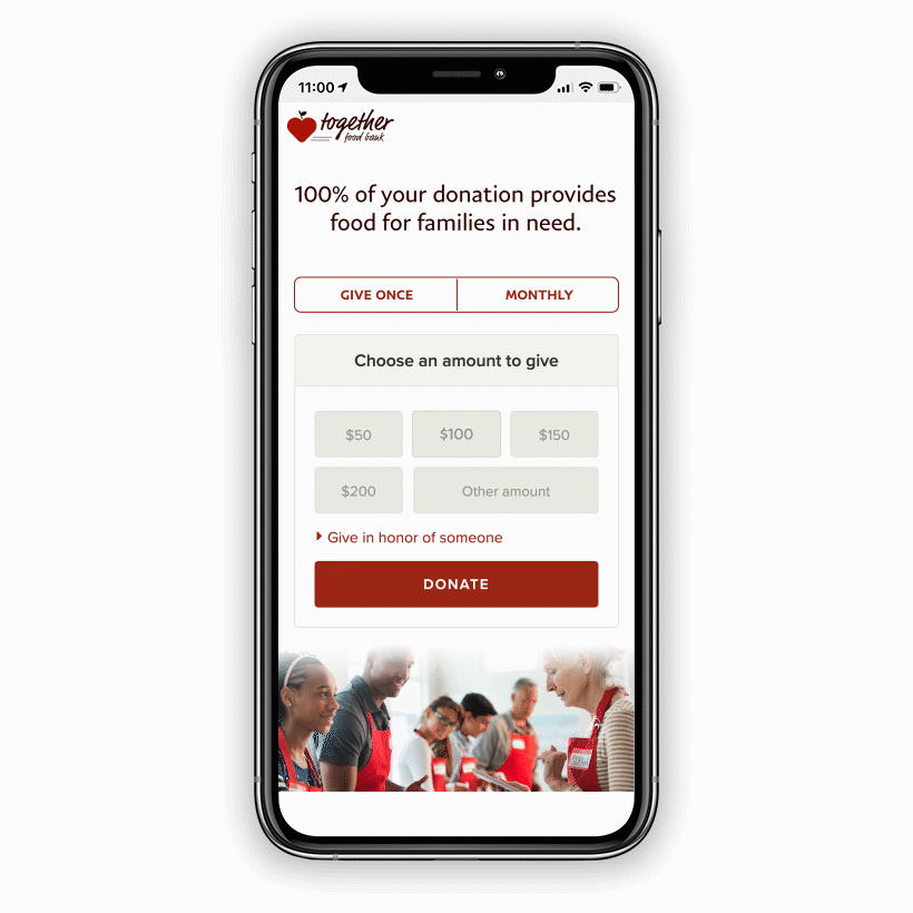 Demonstration of PayPal custom donation flow for nonprofits