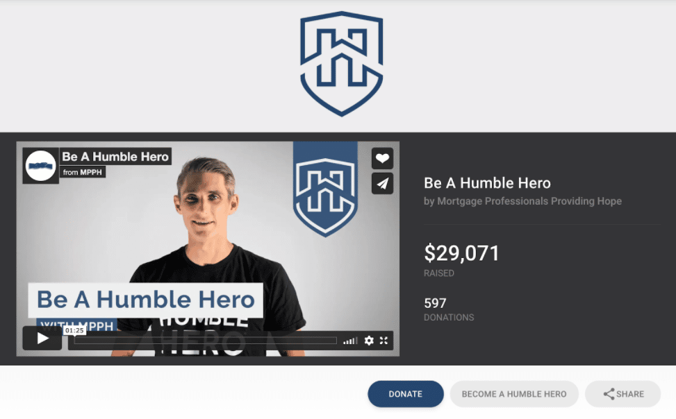 Example of a nonprofit recurring gift campaign