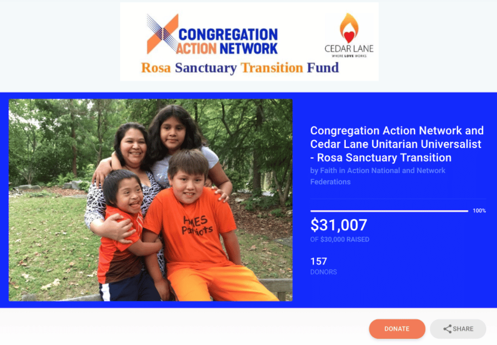 Example of a nonprofit fundraising specifically for an individual