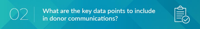 donor data