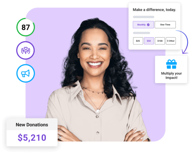 This image shows actions you can take using Keela, a donor management software solution.