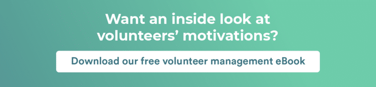 Click here to download Bloomerang’s free volunteer management eBook for an inside look at volunteers’ motivations.