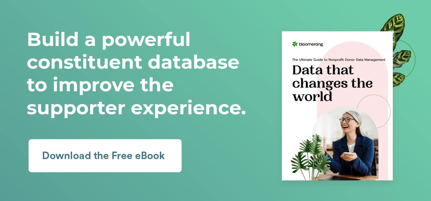 Build a powerful membership database to improve the supporter experience. Download the free eBook here. 