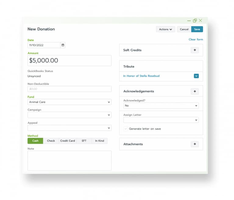 Bloomerang’s tribute notifications feature makes the process of sending memorial donation notifications to families a lot simpler.