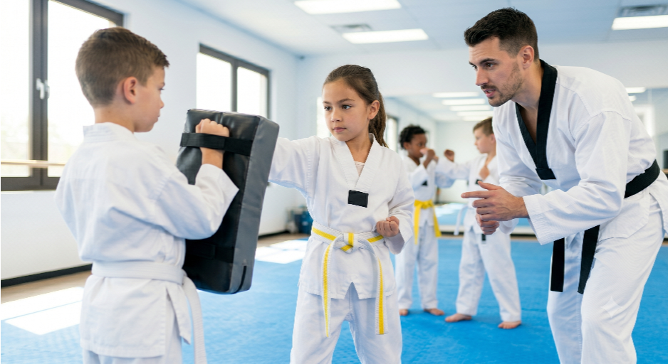 Focuses on confidence and character—not aggression