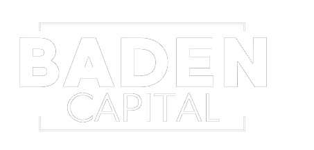 Logo with the word 'BADEN' in large letters above the word 'CAPITAL' enclosed in a rectangular outline.