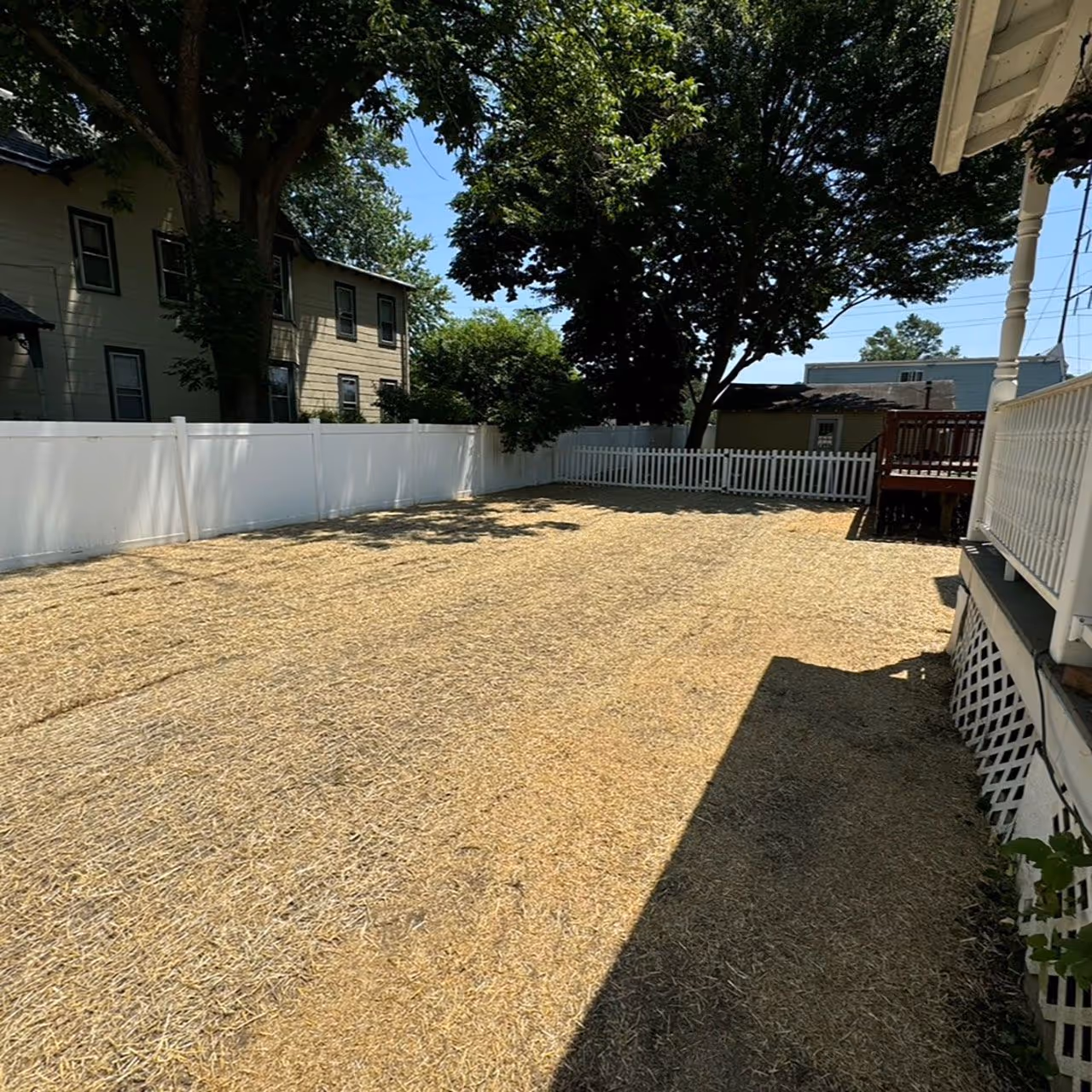 Grading correction to improve property water runoff