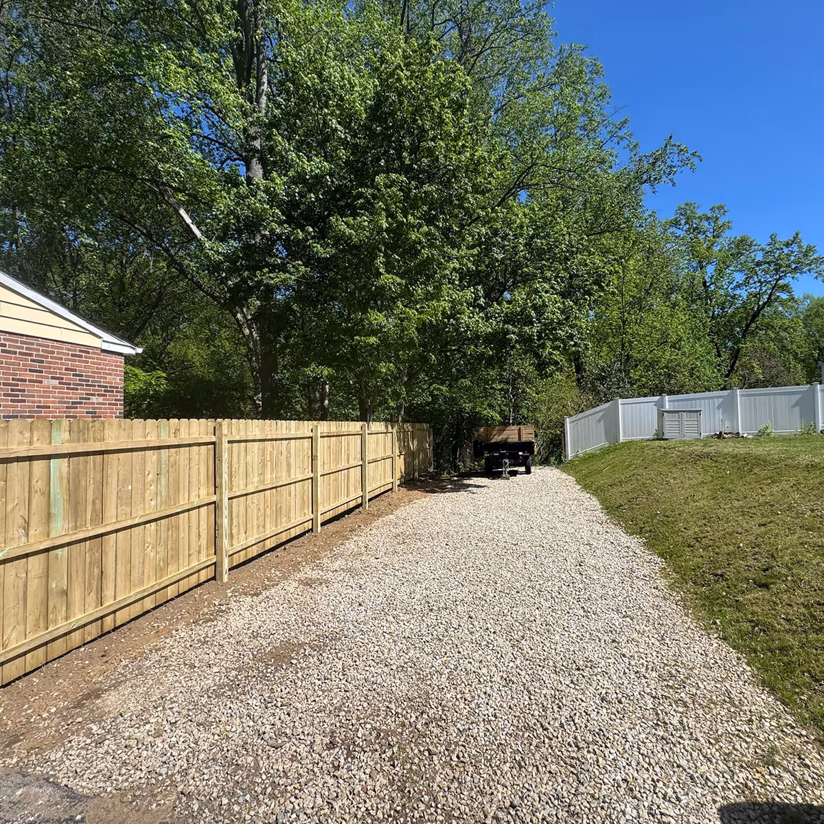 Property boundary fencing installation project
