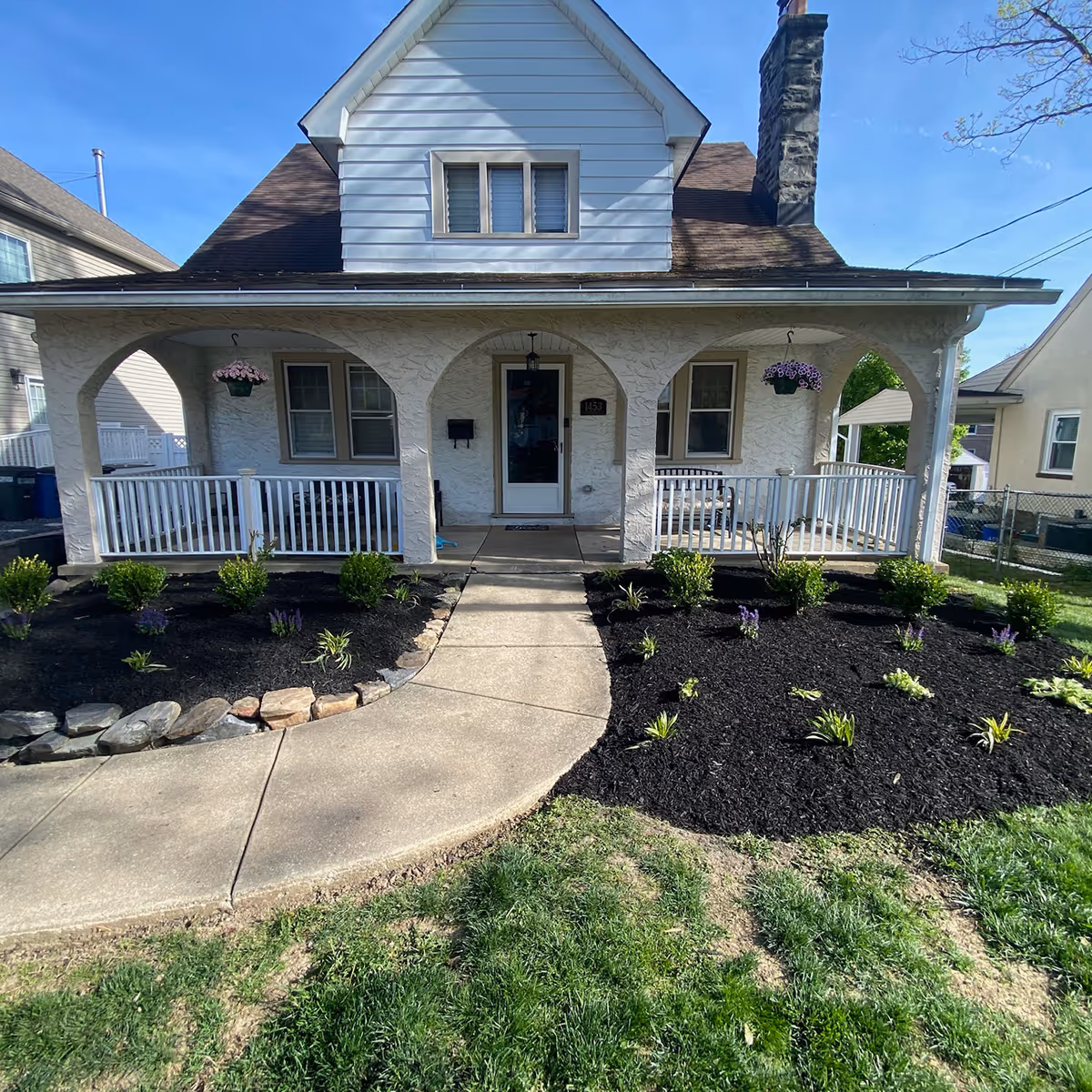 Residential landscape design and planting project near me