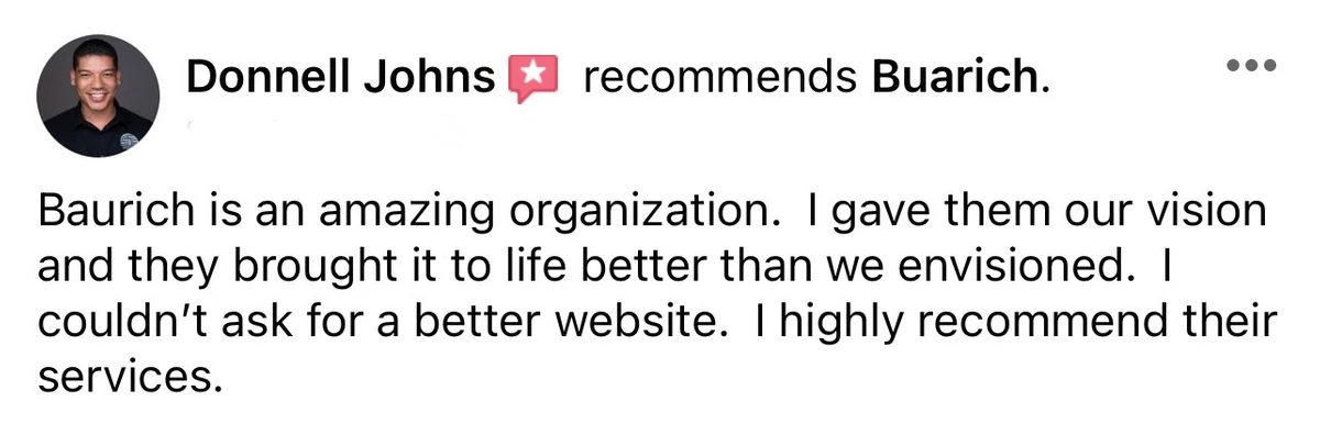 Small business website design project gallery