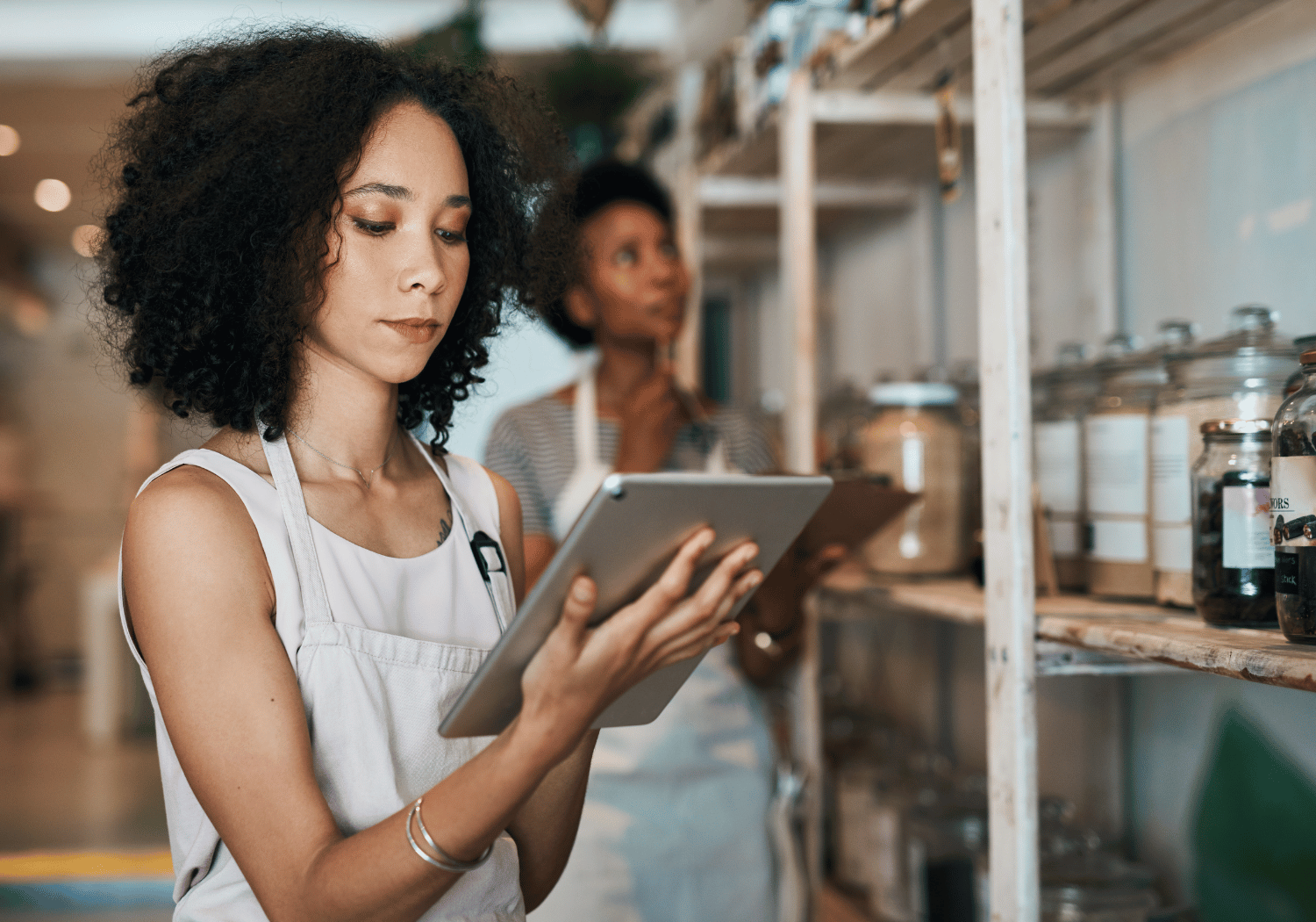 image of students collaborating on a digital project in a technology lab